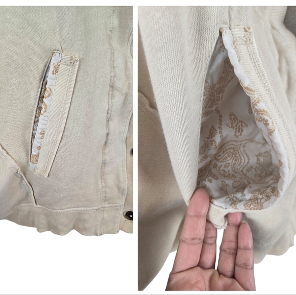 We The Free Beige Button-Up Oversized Cardigan - Picture 8 of 13